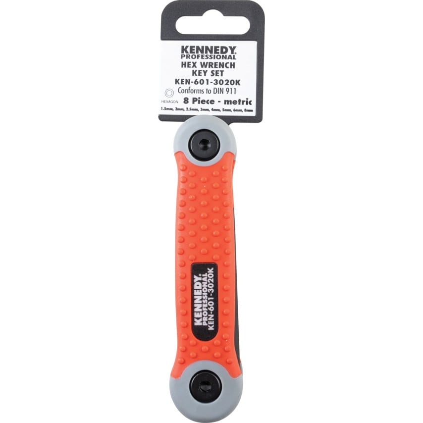 1.5-8mm Pro-torq Hex Wrench Set on Clip (8 Piece)