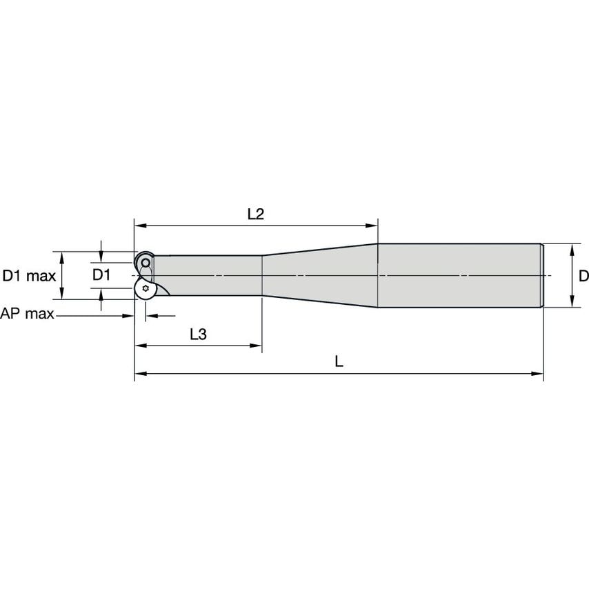 15E02R040B16SRD07 Milling Cutter D&m