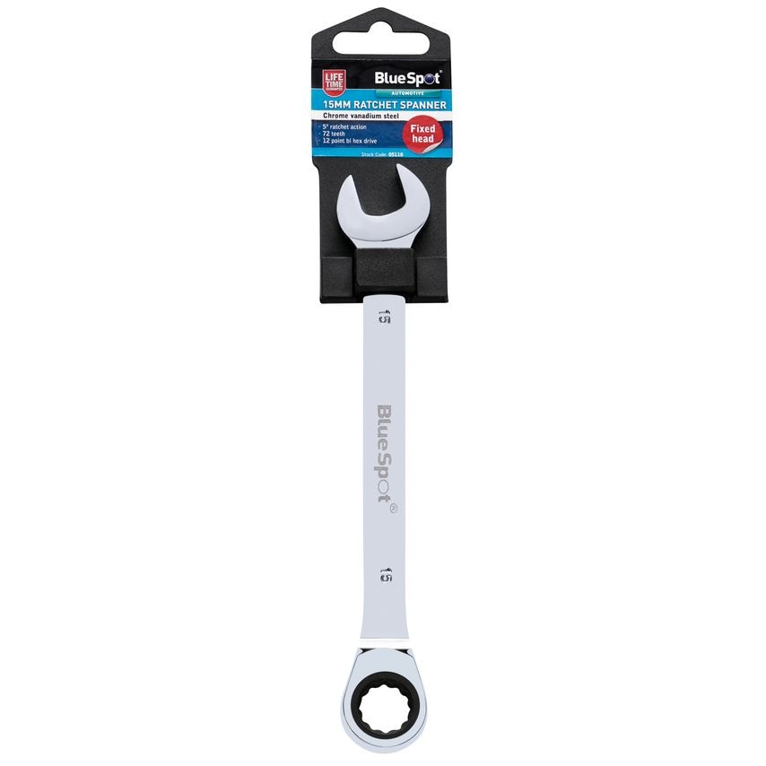 15MM Ratchet Spanner Fixed Head