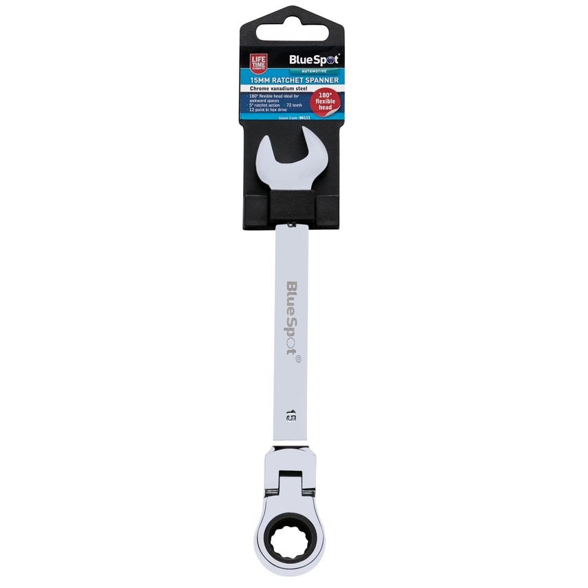 15MM Ratchet Spanner Flexible Head (180)