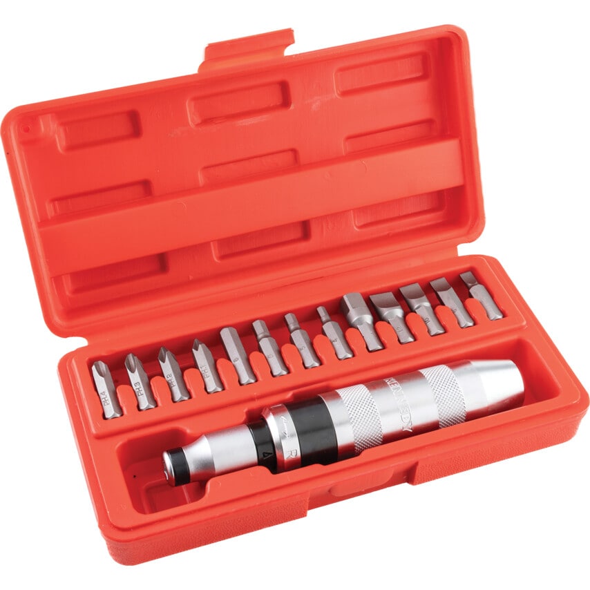 15-Piece Impact Driver Set 1/2" Square Drive
