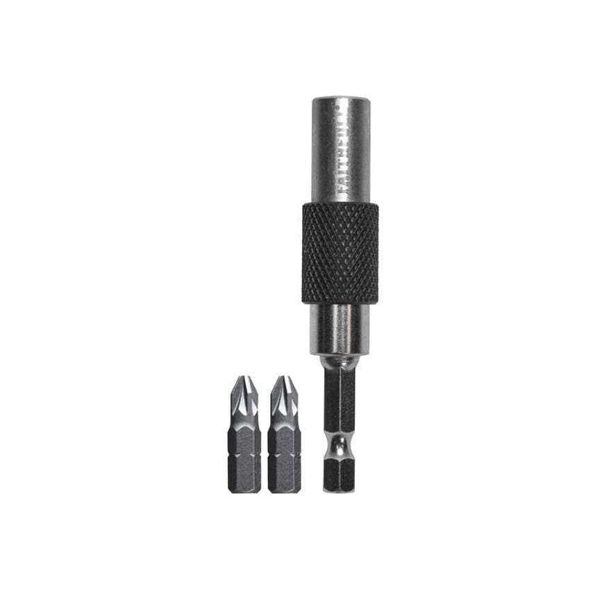 15 Flexi Bit Holder 75mm & PZ2(x2) Bits FAISBMBH15