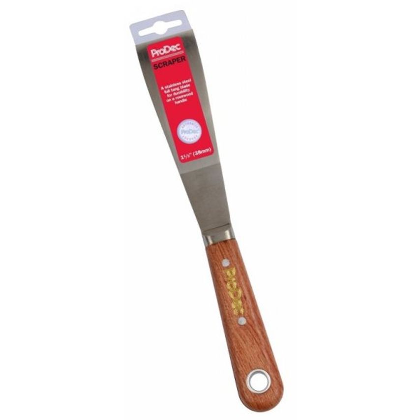 1.5" Scale Tang Paint Scraper With Rosewood Handle