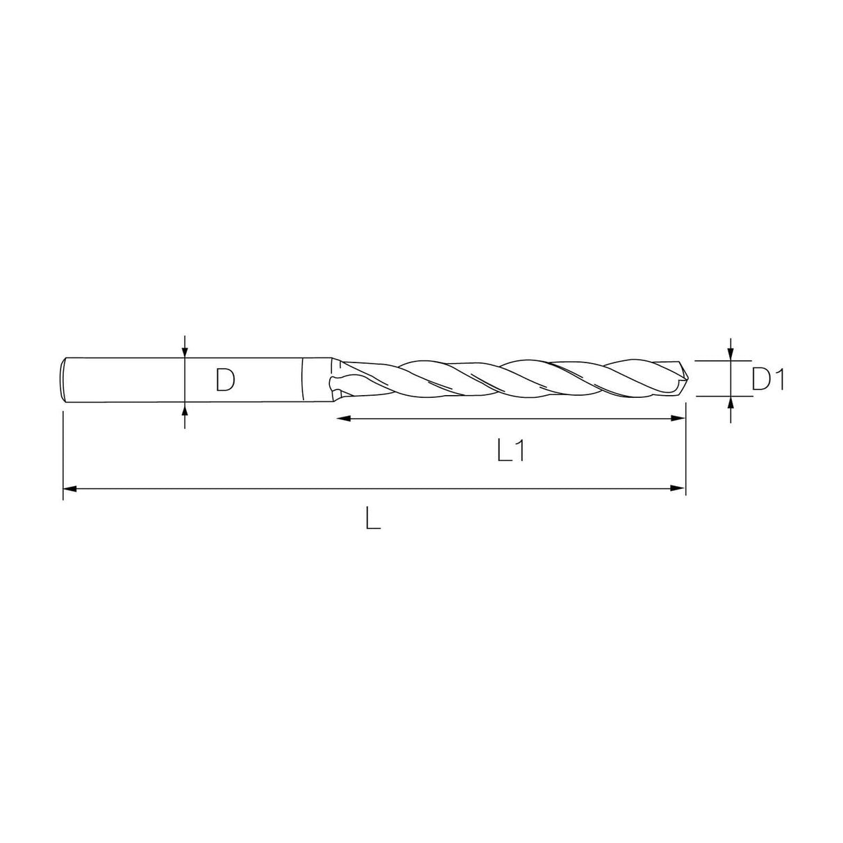 1.5mm 3xD Carbide Drill