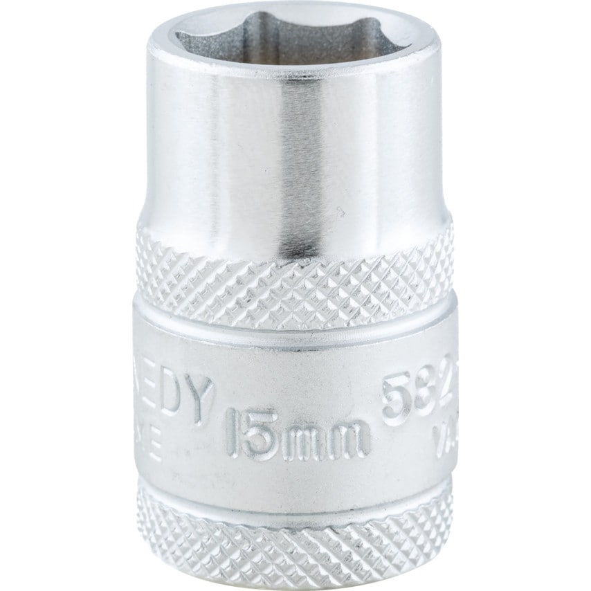 15mm Single Hex Socket 1/2" Square Drive