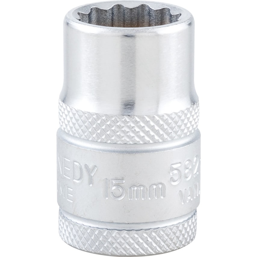 15mm Socket 1/2" Square Drive