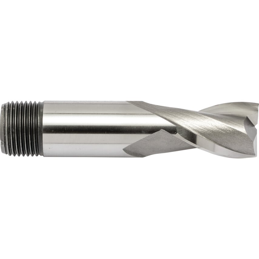 16.00MM HSS 2 Flute Threaded Shank Short Series Slot Drill