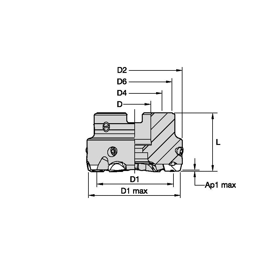 160C12RP00MD10CF Fix-Perfect Finish Shell Mill