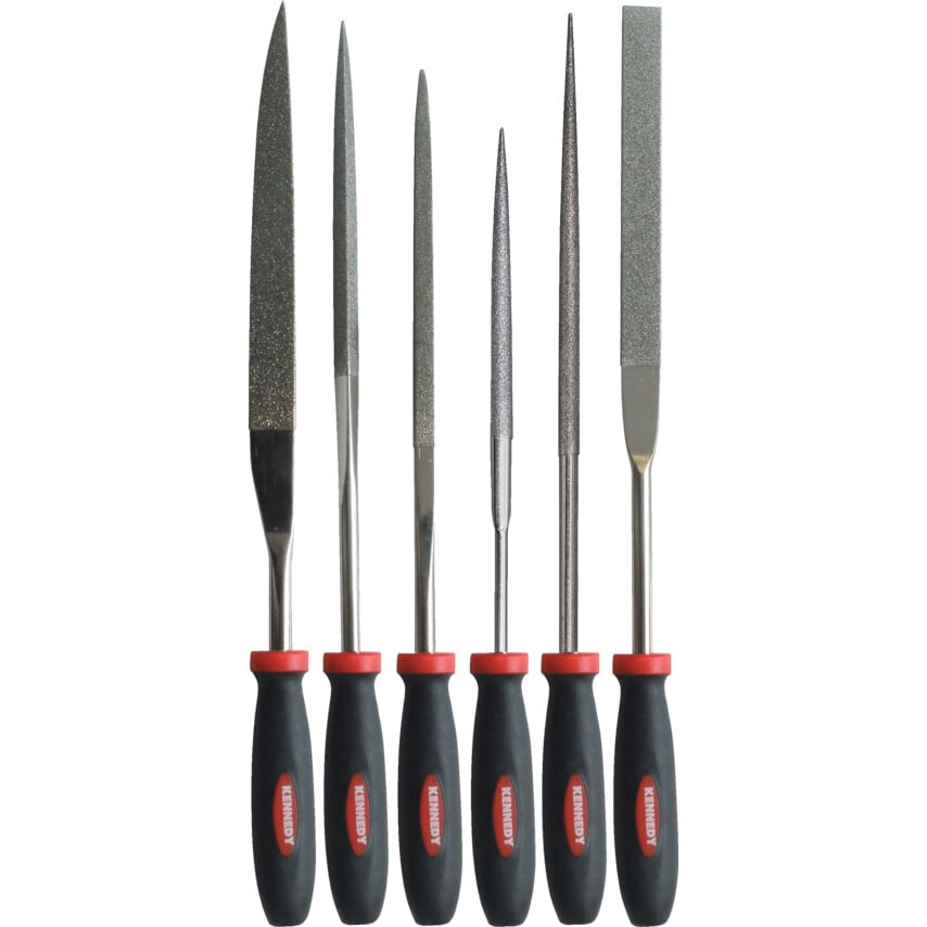 160MM (6.1/2") 6 Piece Medium Grade Diamond File Set
