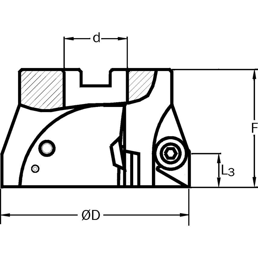 160MM Tri Square Milling Cutter (Ver Ii)