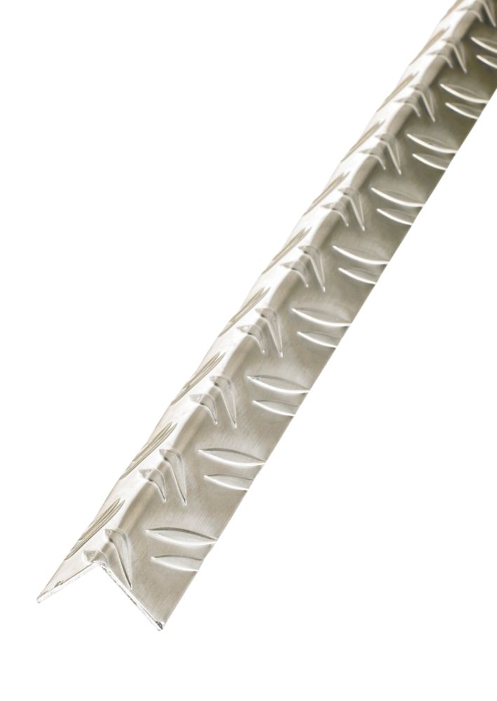 Rothley Checkerplate Aluminium Angle 1000mm x 24mm x 24mm