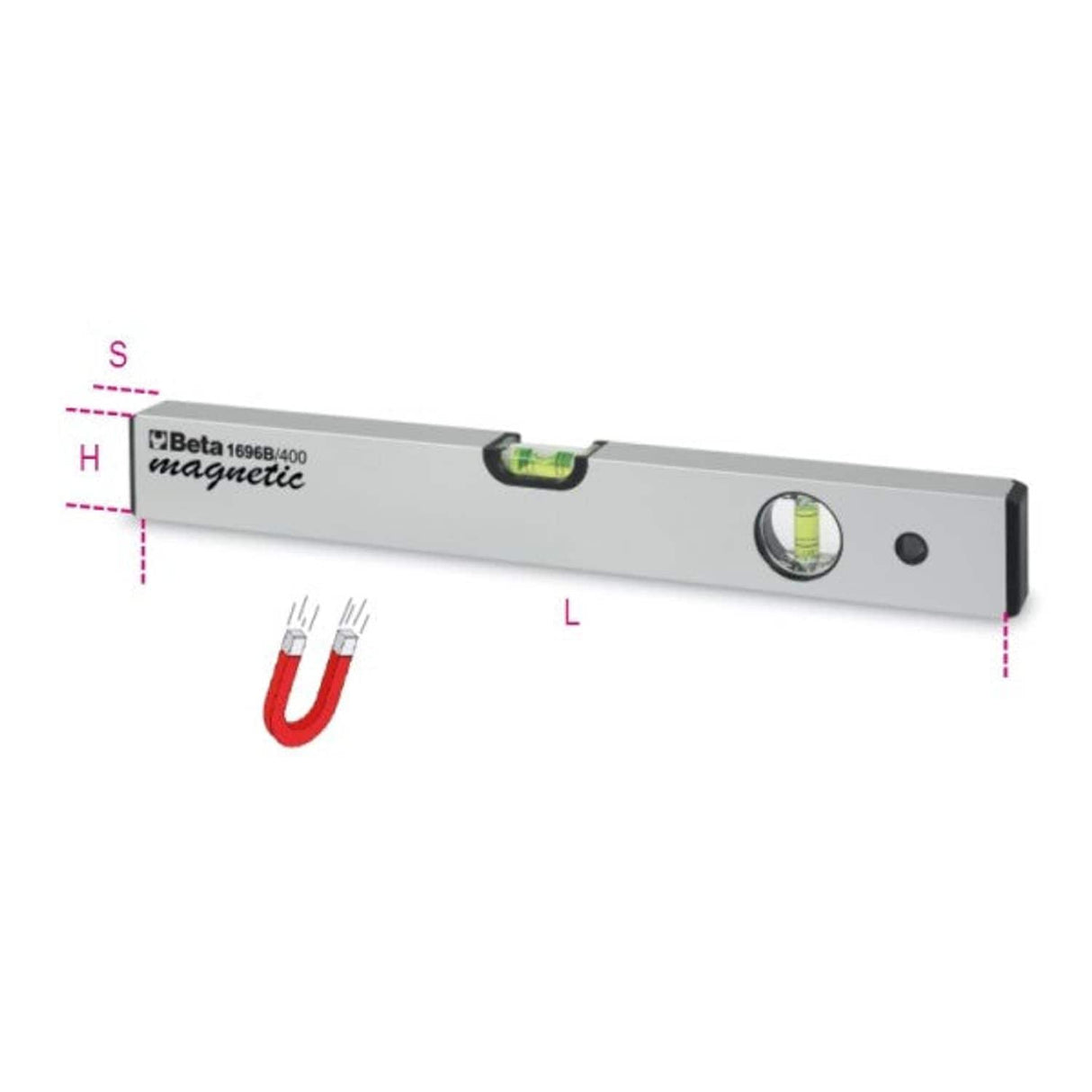 1696B 600-Spirit Levels Magnetic Bases