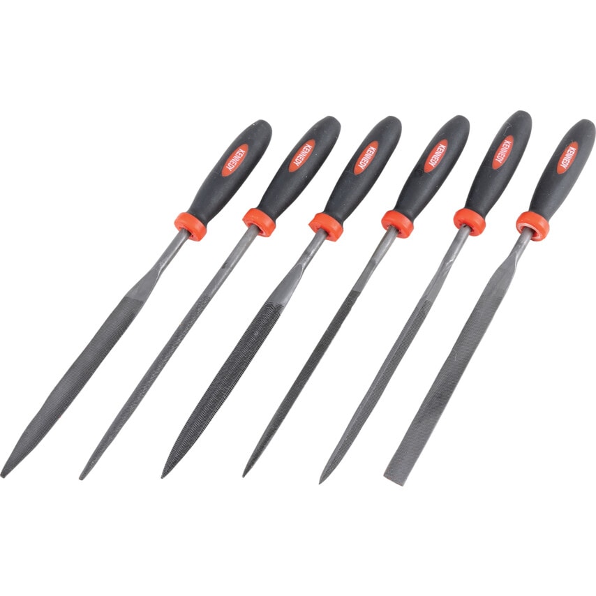 16CM (6.1/2") Cut 2 Assorted Needle File Set-6Pce