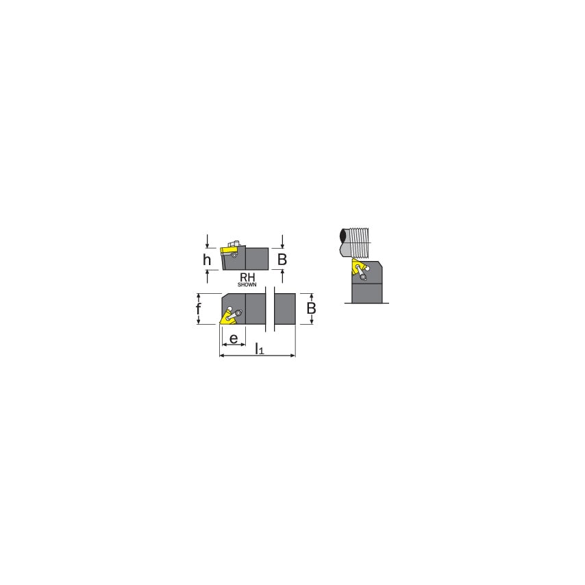 16ER 10 UN Threading Insert Grade MXC