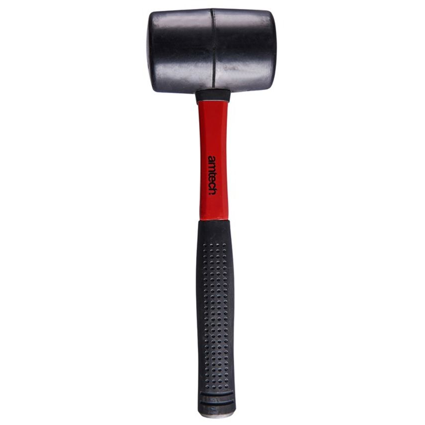 16oz (450g) Black Rubber Mallet with Fibreglass Shaft