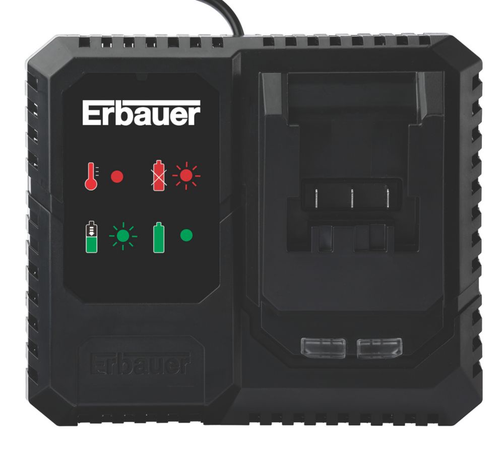 Erbauer ECD18-Li-2 / EID18-Li 18V 2 x 5.0Ah Li-Ion EXT Brushless Cordless Twin Pack