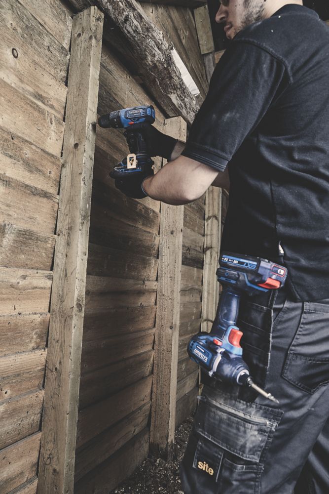 Erbauer ECD18-Li-2 / EID18-Li 18V 2 x 5.0Ah Li-Ion EXT Brushless Cordless Twin Pack