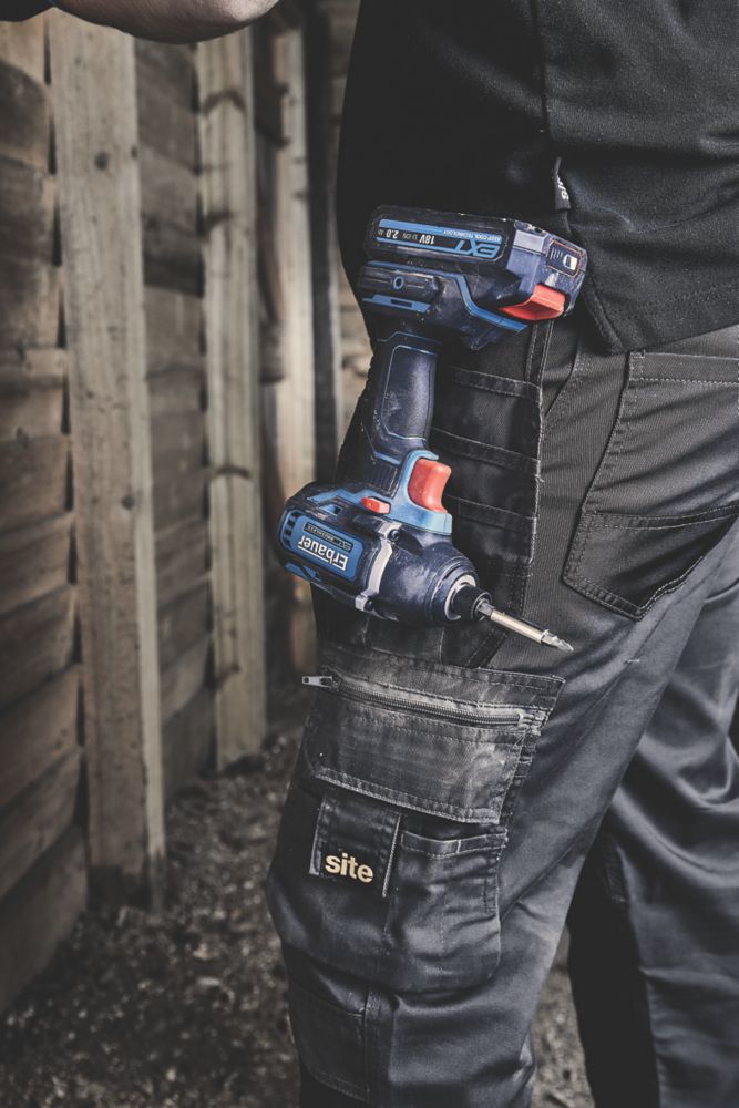 Erbauer ECD18-Li-2 / EID18-Li 18V 2 x 5.0Ah Li-Ion EXT Brushless Cordless Twin Pack