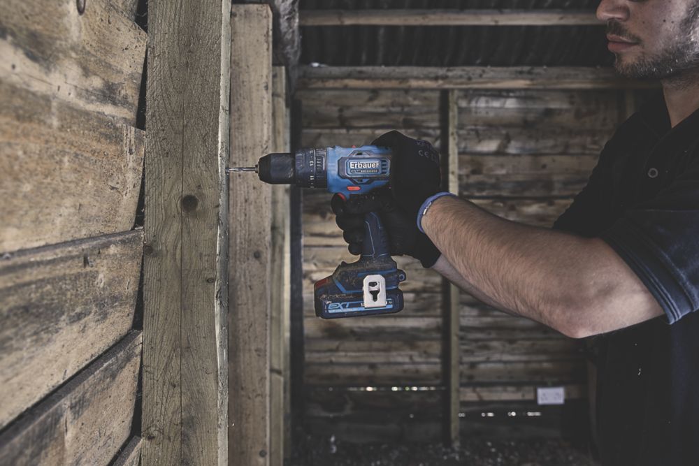 Erbauer ECD18-Li-2 / EID18-Li 18V 2 x 5.0Ah Li-Ion EXT Brushless Cordless Twin Pack