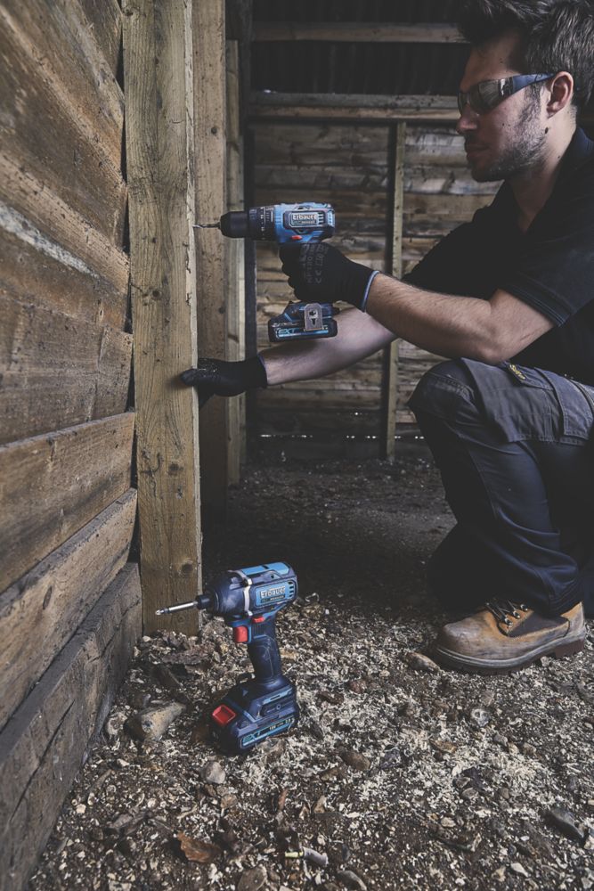 Erbauer ECD18-Li-2 / EID18-Li 18V 2 x 5.0Ah Li-Ion EXT Brushless Cordless Twin Pack