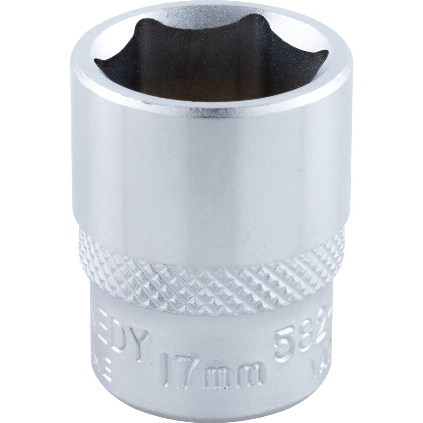 17mm Single Hex Socket 3/8" Square Drive