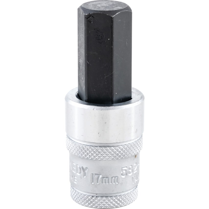 17mm x 70mm Hex Bit Socket 1/2" Square Drive