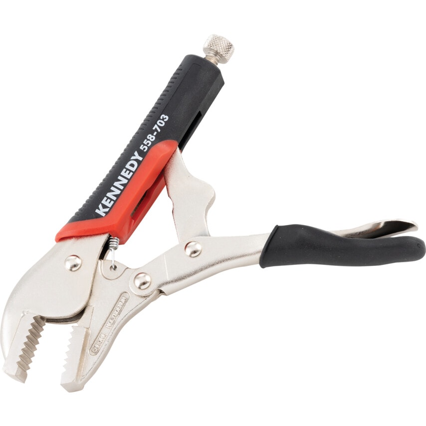 180mm/7" Straight Jaw Bi-Material Handle Grip Wrench