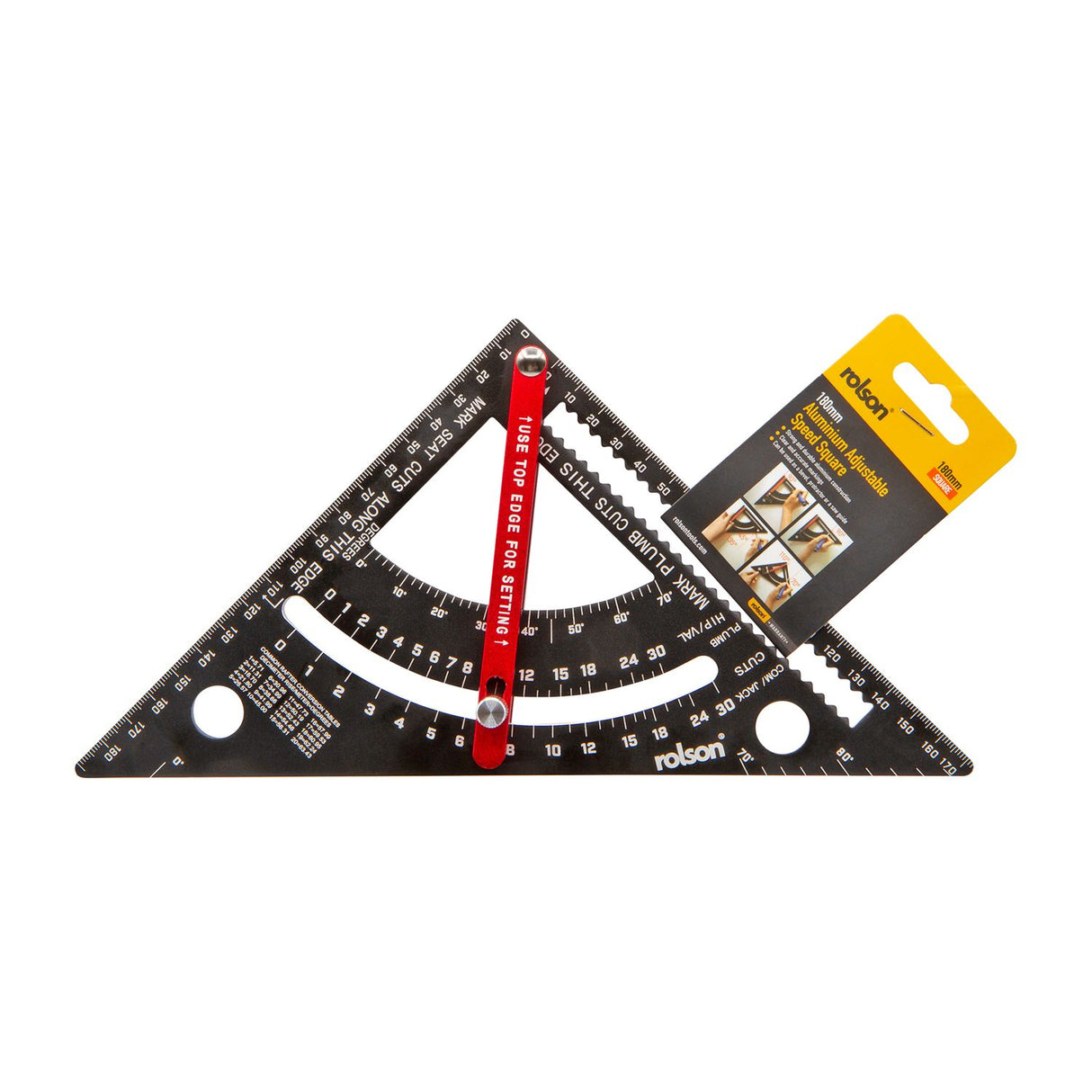180mm Aluminium Adjustable Speed Square