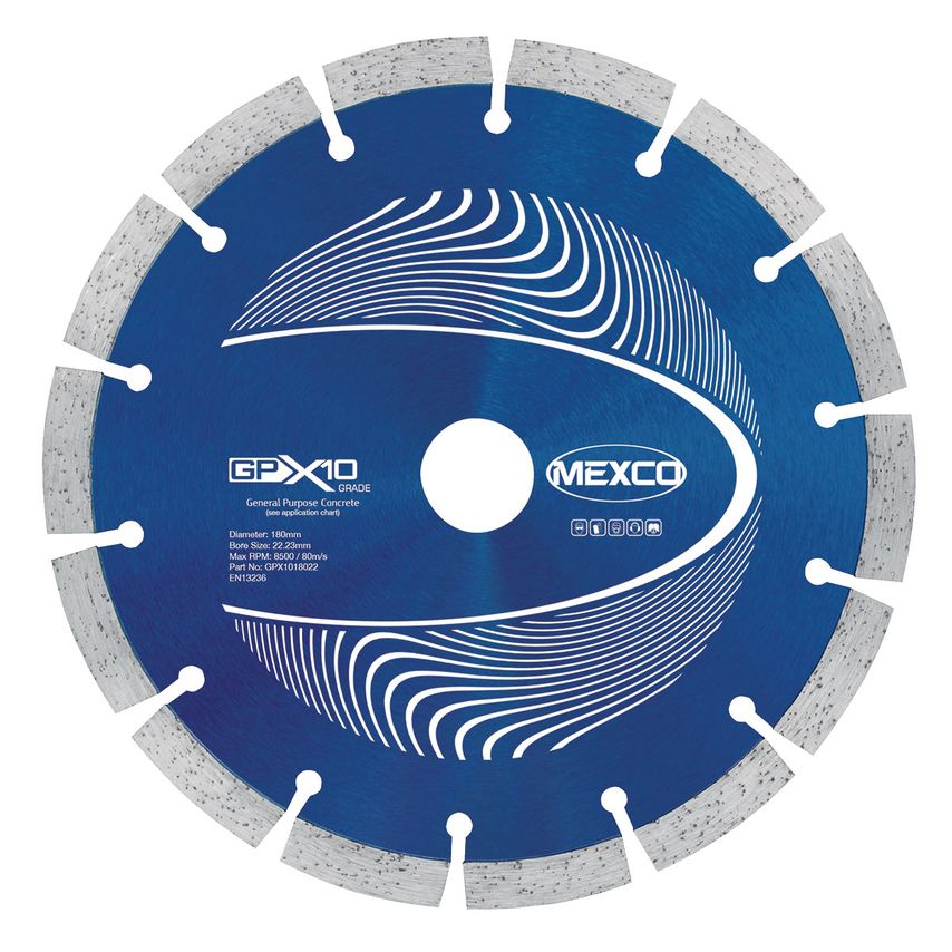 180mm GPX10 Universal Concrete Diamond Blade