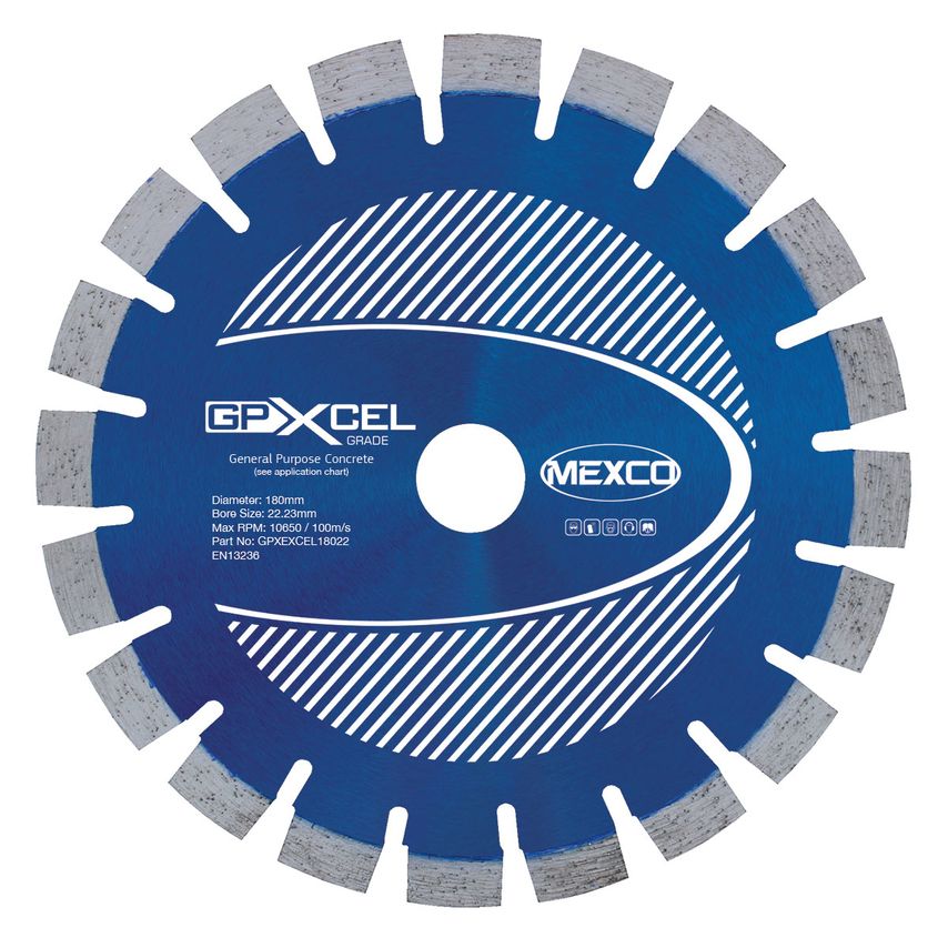 180mm GPXCEL Universal Pro Concrete Diamond Blade