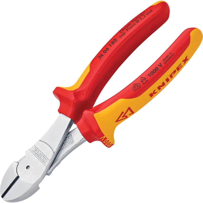180mm Side Cutters, 3.8mm Cutting Capacity