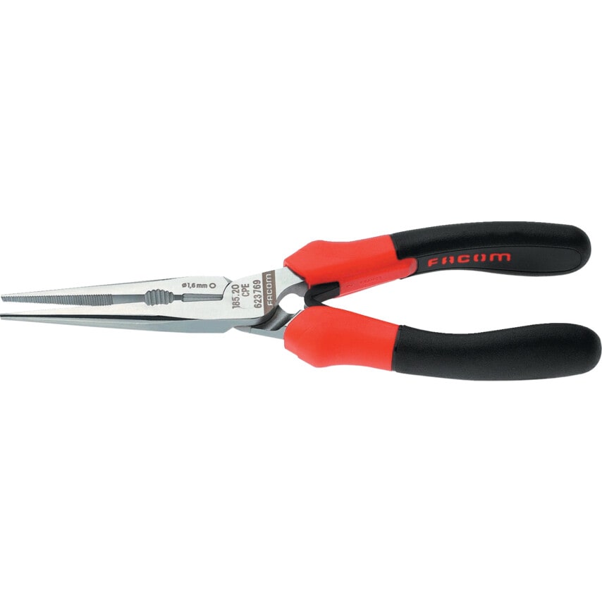 185A.20CPE Long Half-round Nose Pliers 200mm