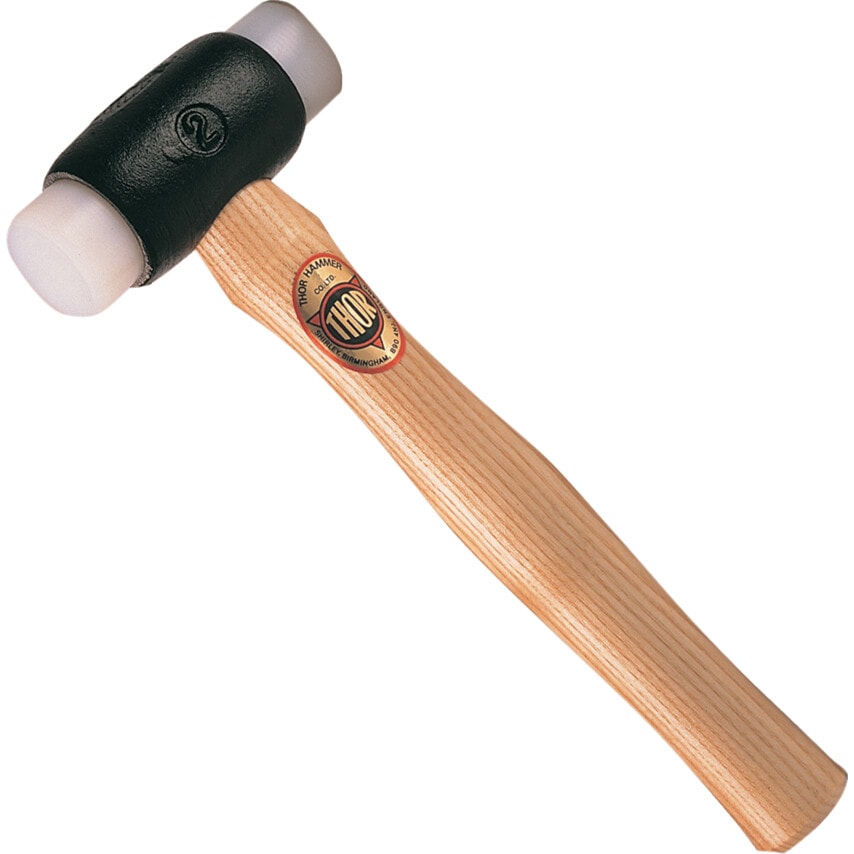 18-908 25mm Super Plastic Hammer with Wood Shaft