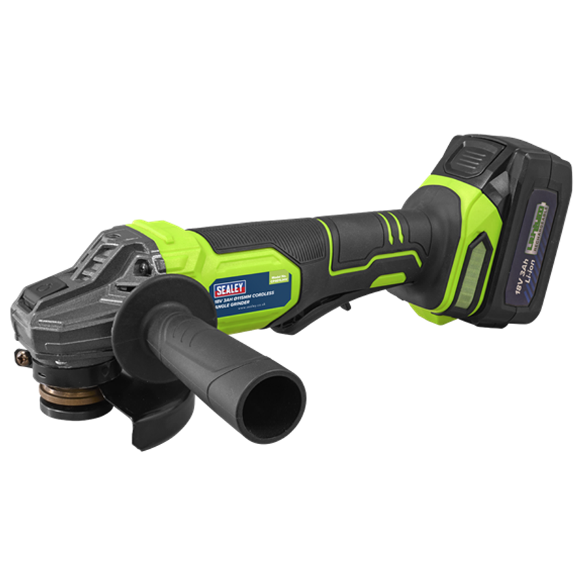 18V 3Ah 115mm Cordless Angle Grinder Green