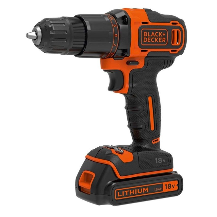18V Lithium-ion 2 Gear Hammer Drill Includes 400mA Charger + 1 Battery + Kitbox