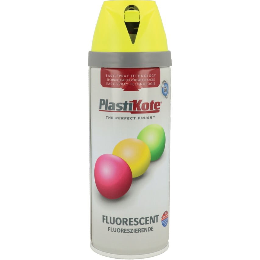 1901 Twist & Spray Fluorescent Yellow Aerosol Paint - 400ML