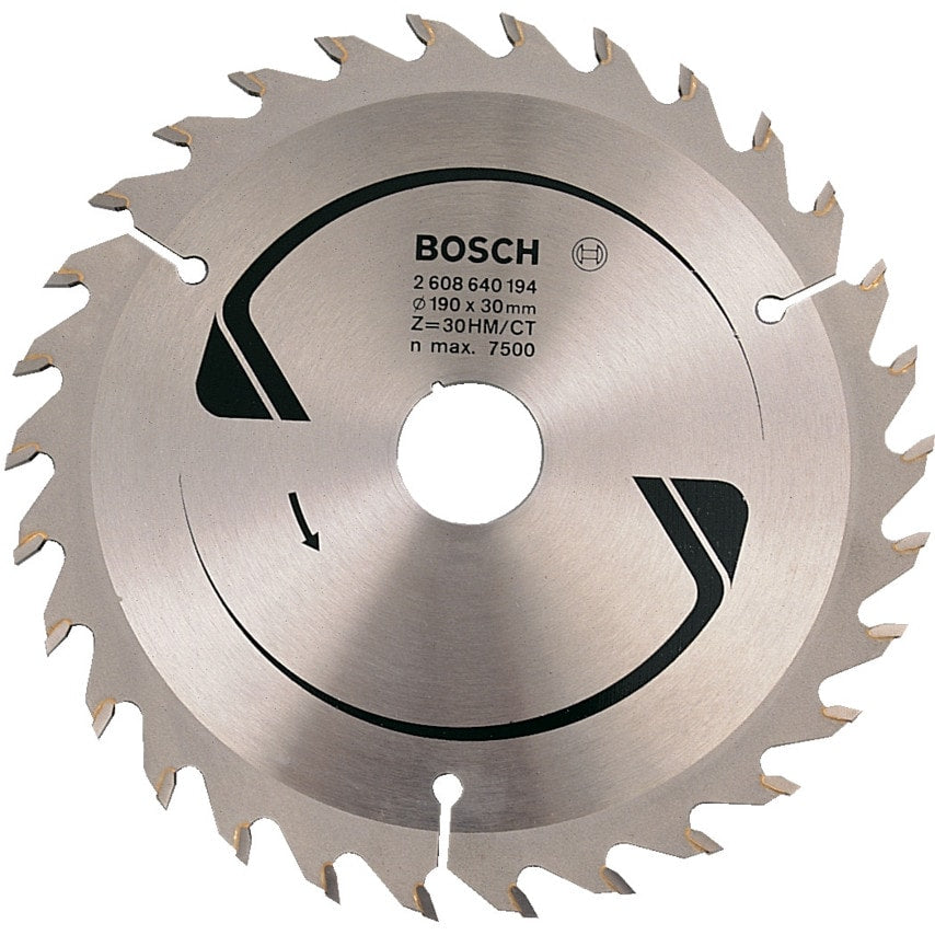 190 x 30mm Speedline for Wood Circular Saw Blade 12T (2608640800)