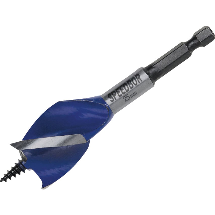 1922006 3 Piece 6X Blue Groove Stubby Wood Bit Set