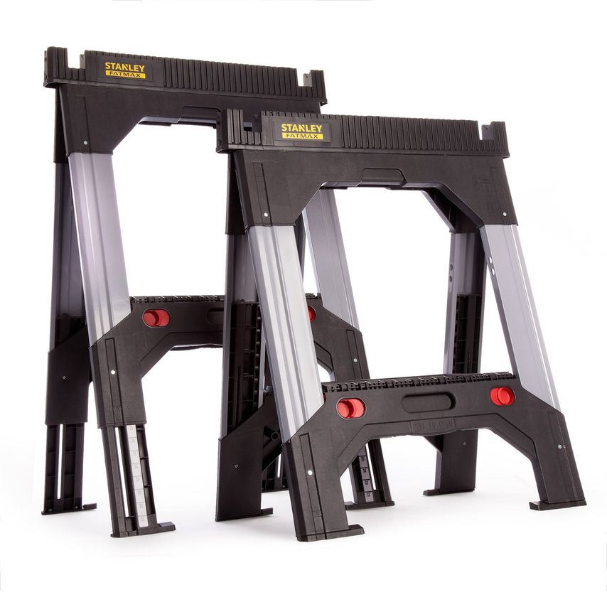 1-92-980 FatMax Aluminium Adjustable Telescopic Saw Horse (Twin Pack)