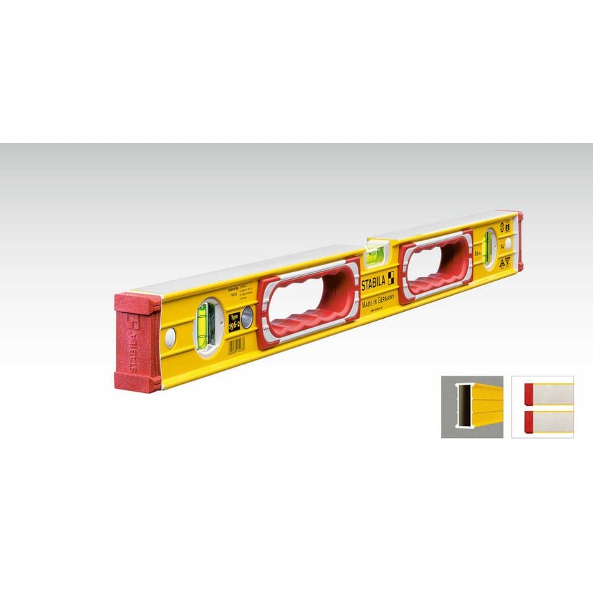 196-2-100 Spirit Level 3 Vial 15235 100cm