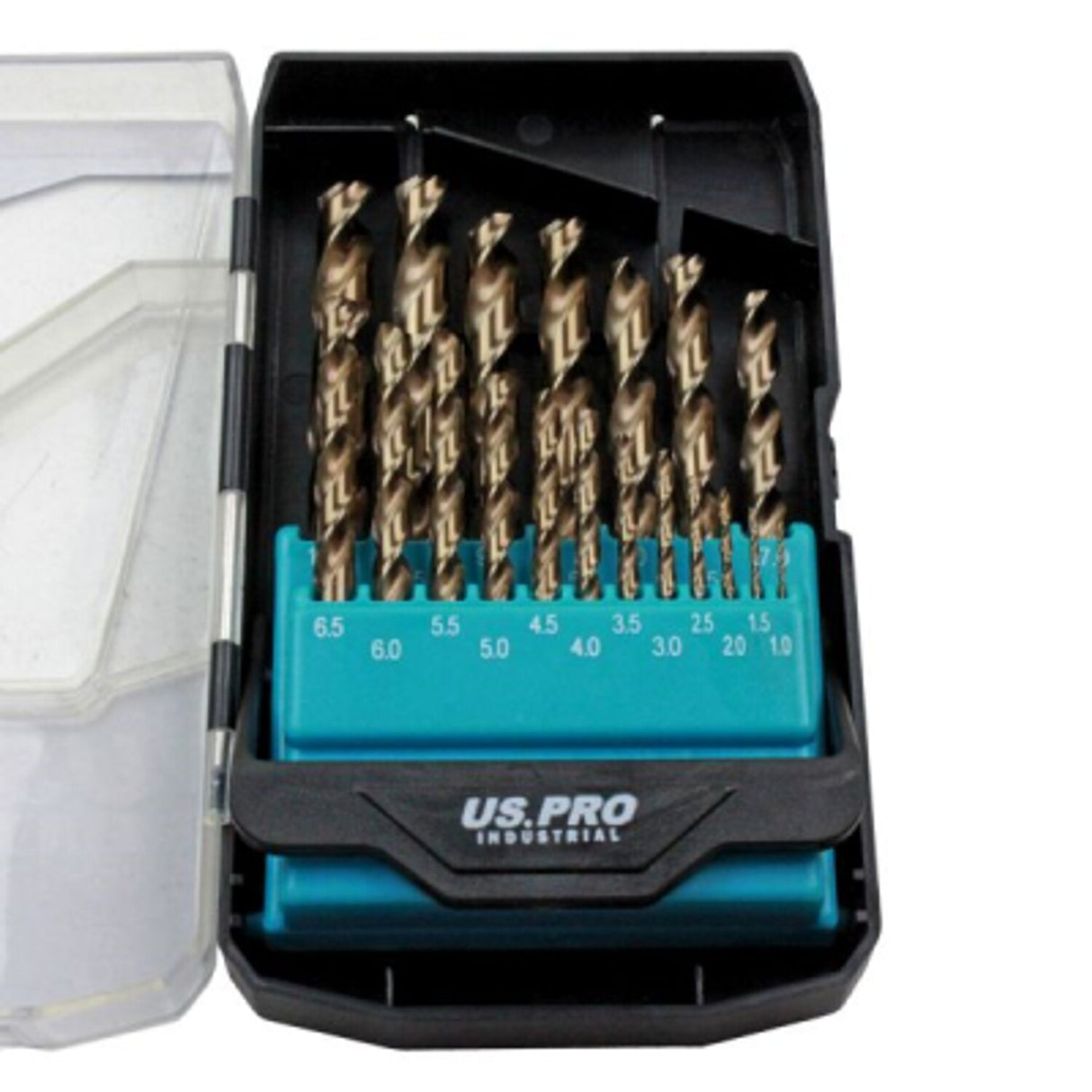 19 Piece HSS Cobalt Metric Drill Bit Set