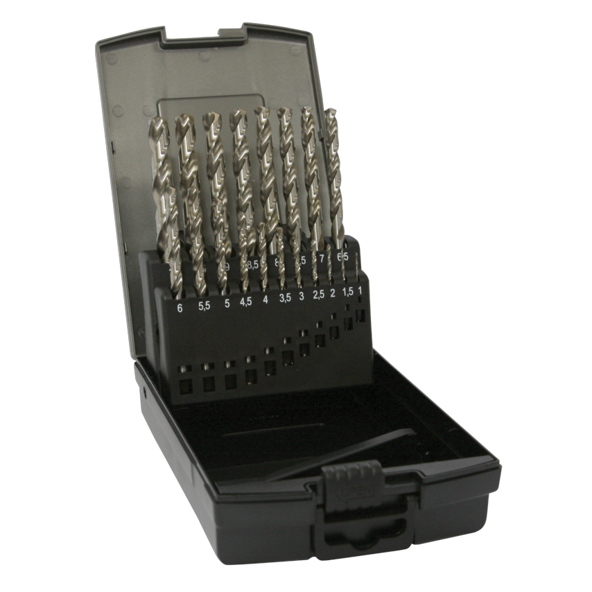 19 Piece HSS Ground Twist Drill Set