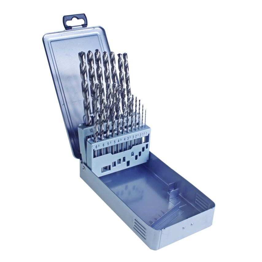 19 Piece HSS Long Series Twist Drill Set