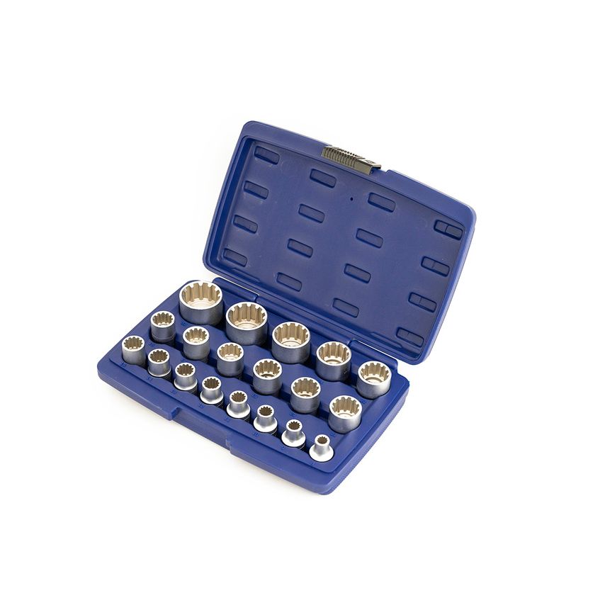 19 X Tool Special Gear Lock Sockets Chrome Vanadium Hex T-Star 6PT 12PT