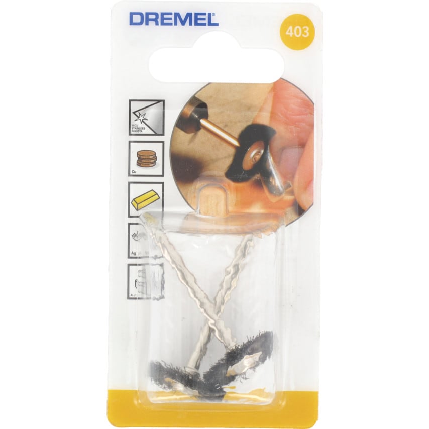 19mm Wheel Shape Bristle Brush Ref. 403 - 26150403JA, Pack of 2
