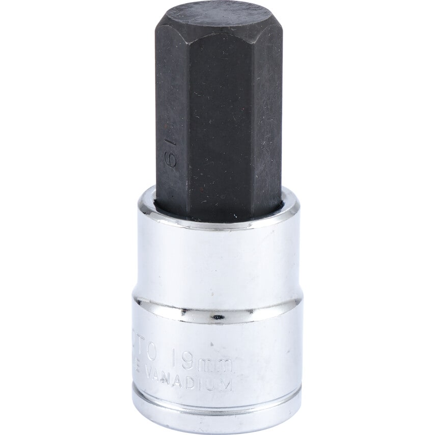 19mm x 70mm Hex Bit Socket 1/2" Square Drive