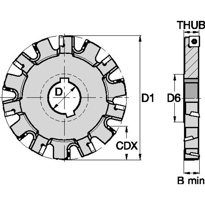 200J18NP90SD12N20K KSSS Fixed Pocket Slotting Cut