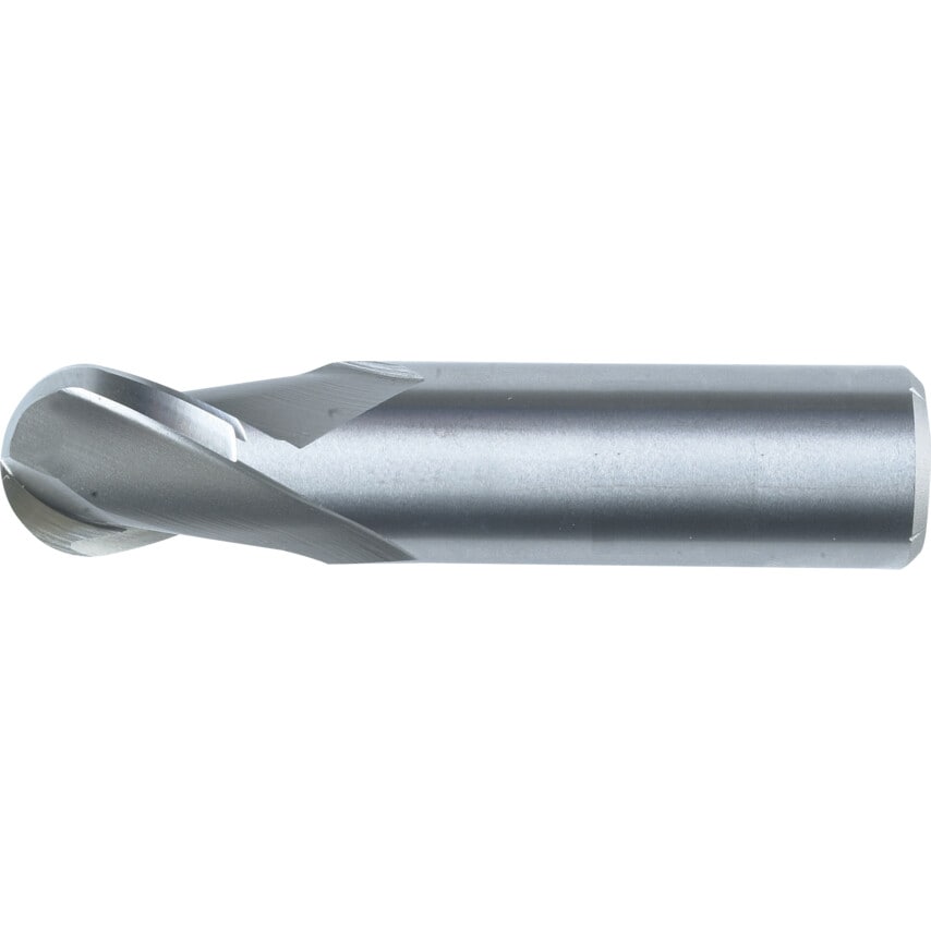 2.00MM Carbide Plain Shank 2 Flute Ball Nosed Slot Drills