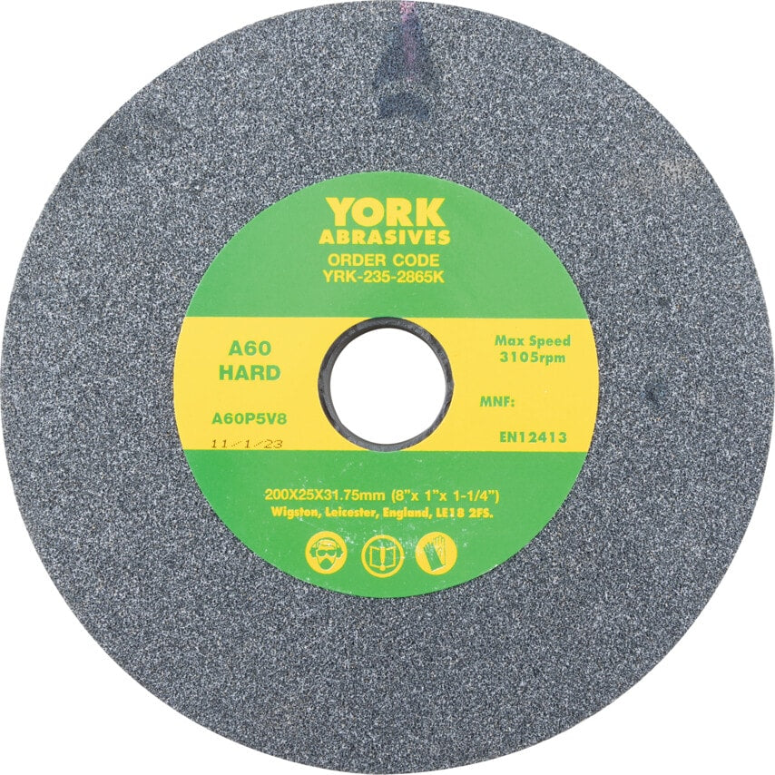 200X25X31.75MM A60PV Hard Aluminium Oxide Bench Grinding Wheel