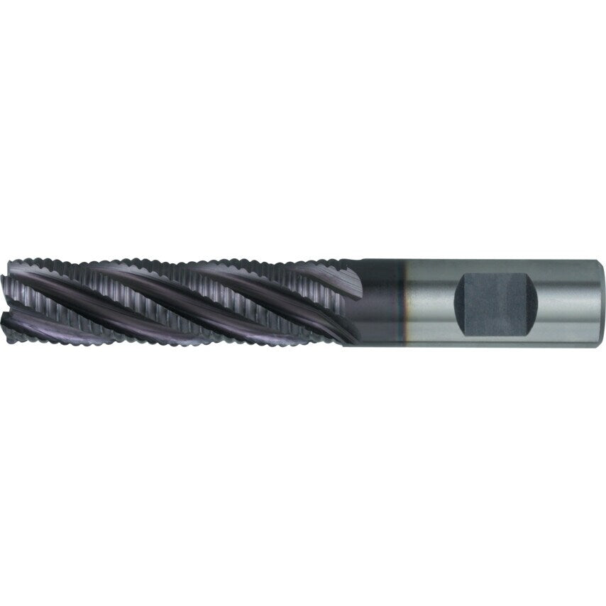 20.0 Weldon Long Coarse Rough End Mill - TiAlN